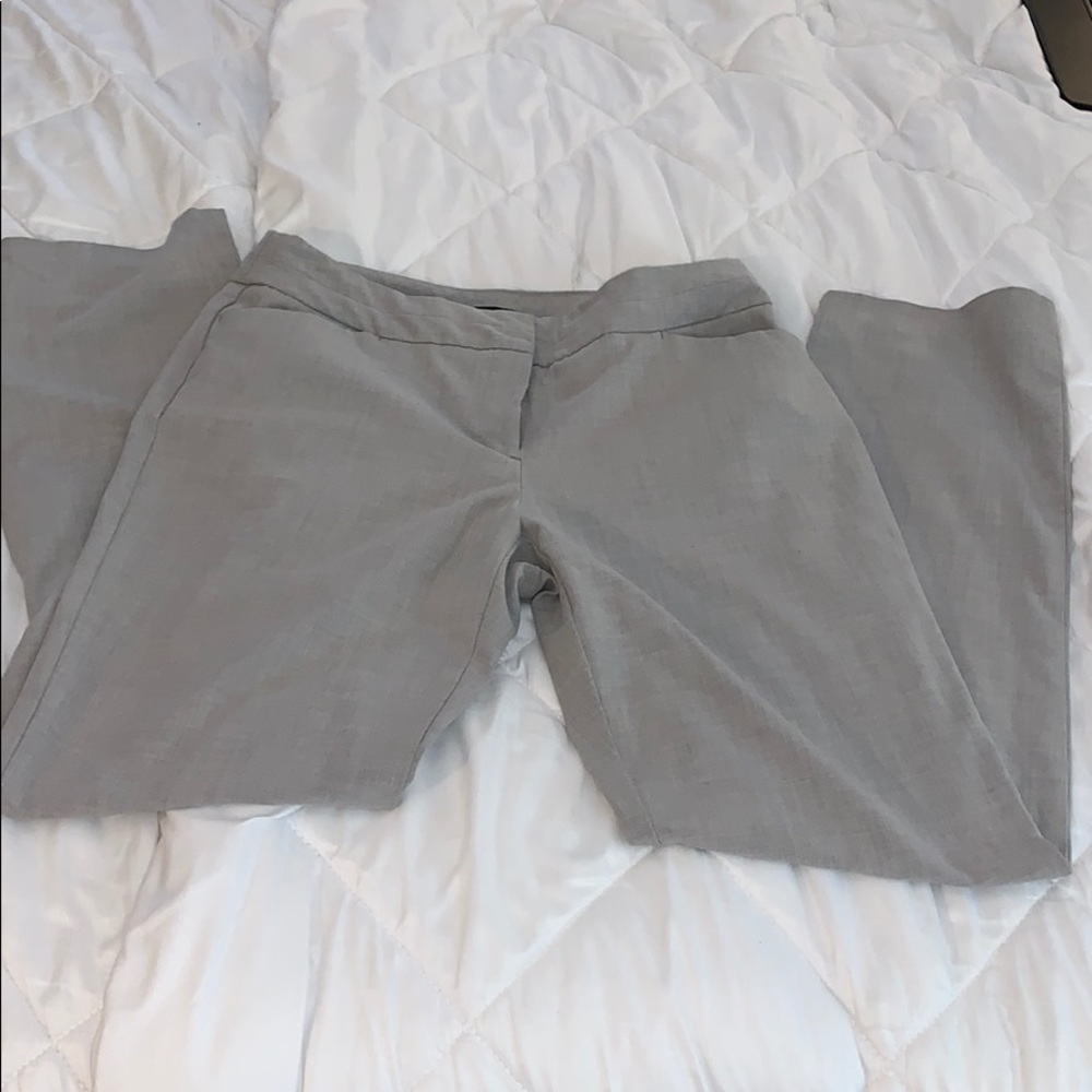 Grey women’s straight leg pants